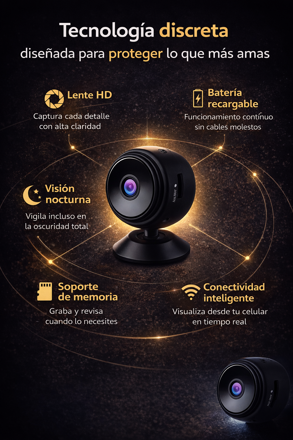 Mini cámara espía InvisiCam Pro
